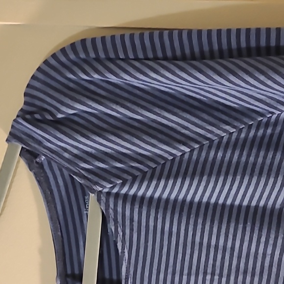 Soft Surroundings super soft cotton tunic long sleeve blue striped excellent con - Picture 4 of 9